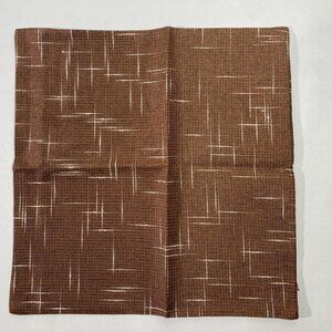 NEW NWT UGASA Pack of 2 Decorative Pillows 20x20 in Brown w/ White Lines, Zipper